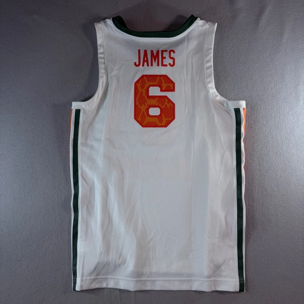Nike LeBron James Florida A&M Rattlers Basketball Jersey Mens Medium White‎ 6